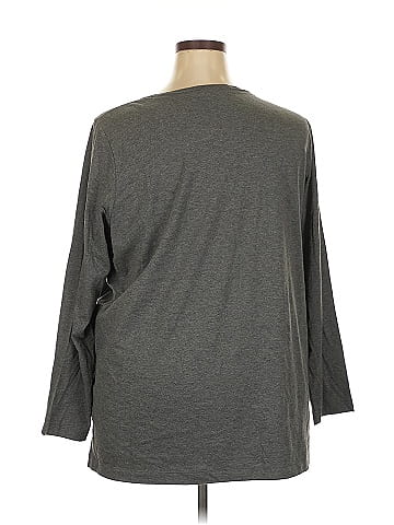 Lands' End 3/4 Sleeve Top (view 2)