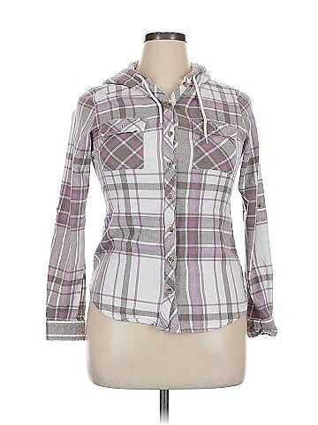 Just Polly Long Sleeve Button-Down Shirt (view 1)