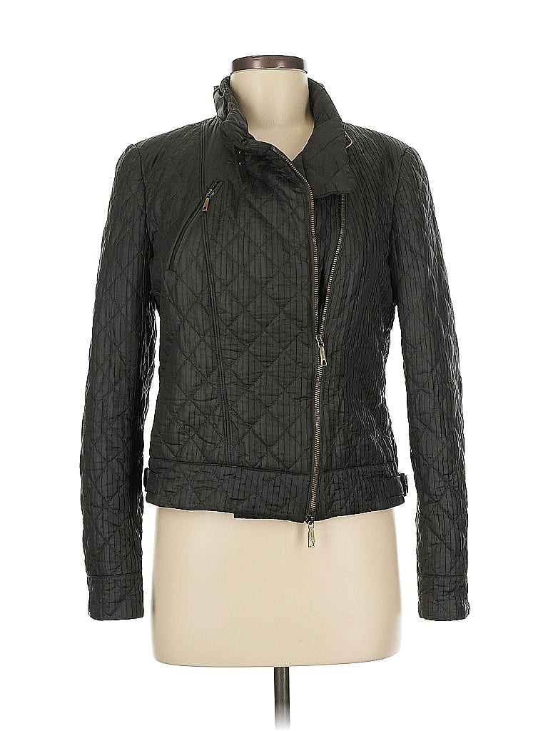 Worth New York 100% Nylon Argyle Gray Jacket Size 6 - photo 1