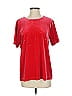The Quacker Factory Stars Red Short Sleeve Top Size S - photo 1