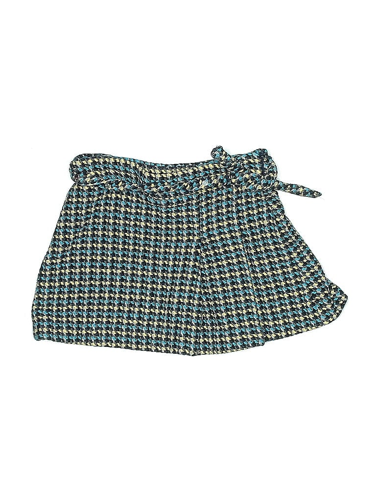 Zara Kids Houndstooth Teal Skirt Size 8 (big kids) - photo 1