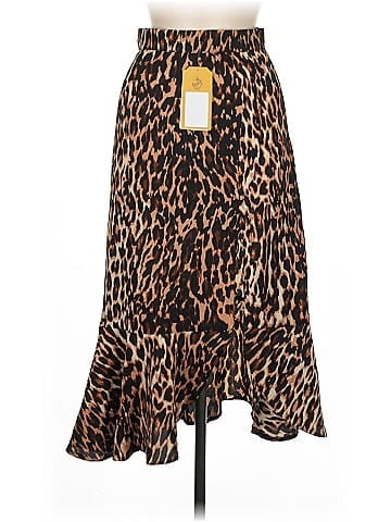 Unbranded Leopard Print Mid-Length Skirt (view 1)