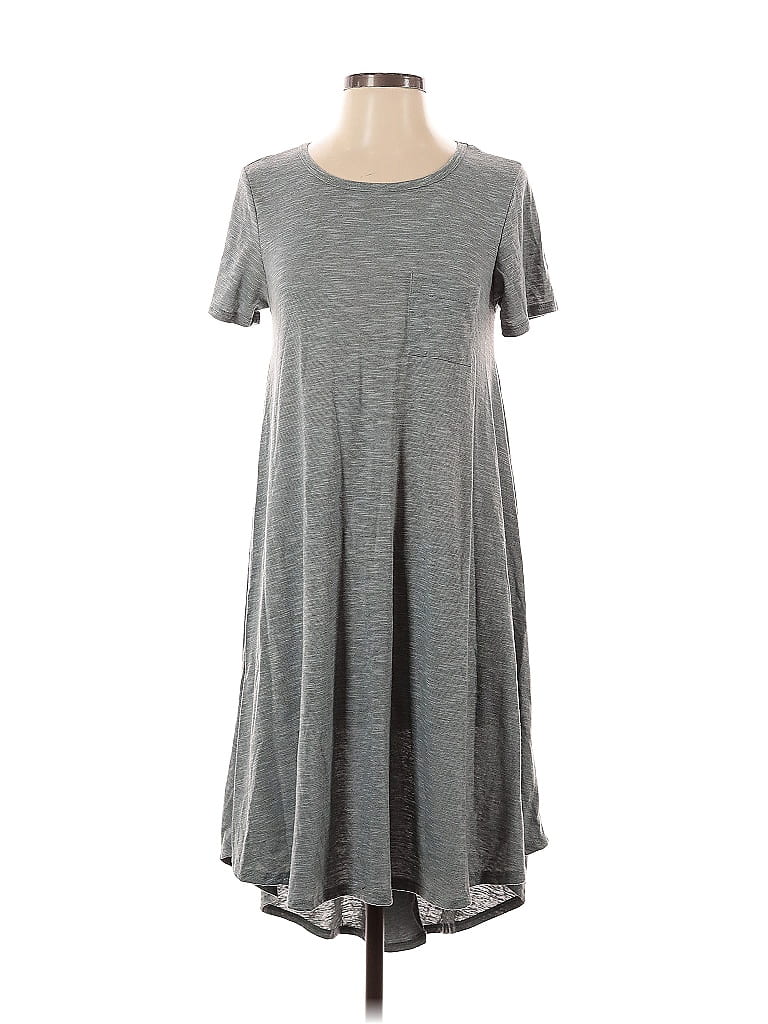 Pre-owned Lularoe Casual Dress In Gray