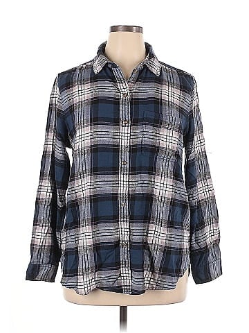 American Eagle Outfitters Long Sleeve Button-Down Shirt (view 1)