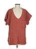 Pol 100% Polyester Orange Pullover Sweater Size S - photo 1