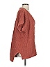 Pol 100% Polyester Orange Pullover Sweater Size S - photo 3