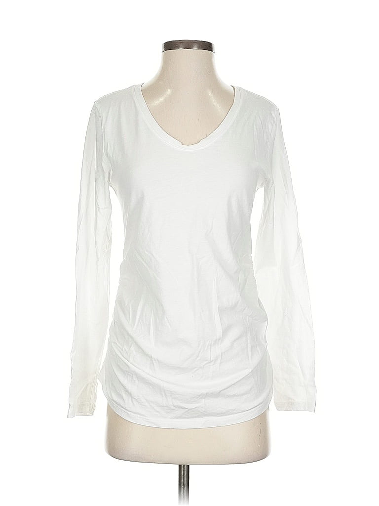 Pre-owned Isabel Long Sleeve T-shirt In White