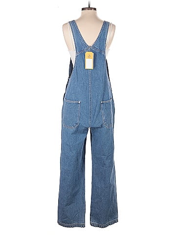 Gap 1990s Blue Denim Overalls with Pockets (view 2)