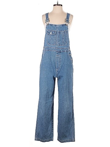 Gap 1990s Blue Denim Overalls with Pockets (view 1)