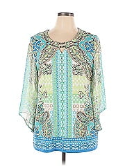 Jm Collection 3/4 Sleeve Blouse