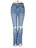 Jonathan Simkhai Hearts Blue Jeans Size 25 waist - photo 1