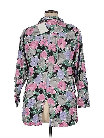 Venezia Floral Black Short Sleeve Shirt (view 2)