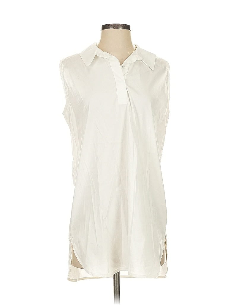 Click to view more detailed imagery on our partner's website Pre-owned Max Volmary Sleeveless Button Down Shirt In White