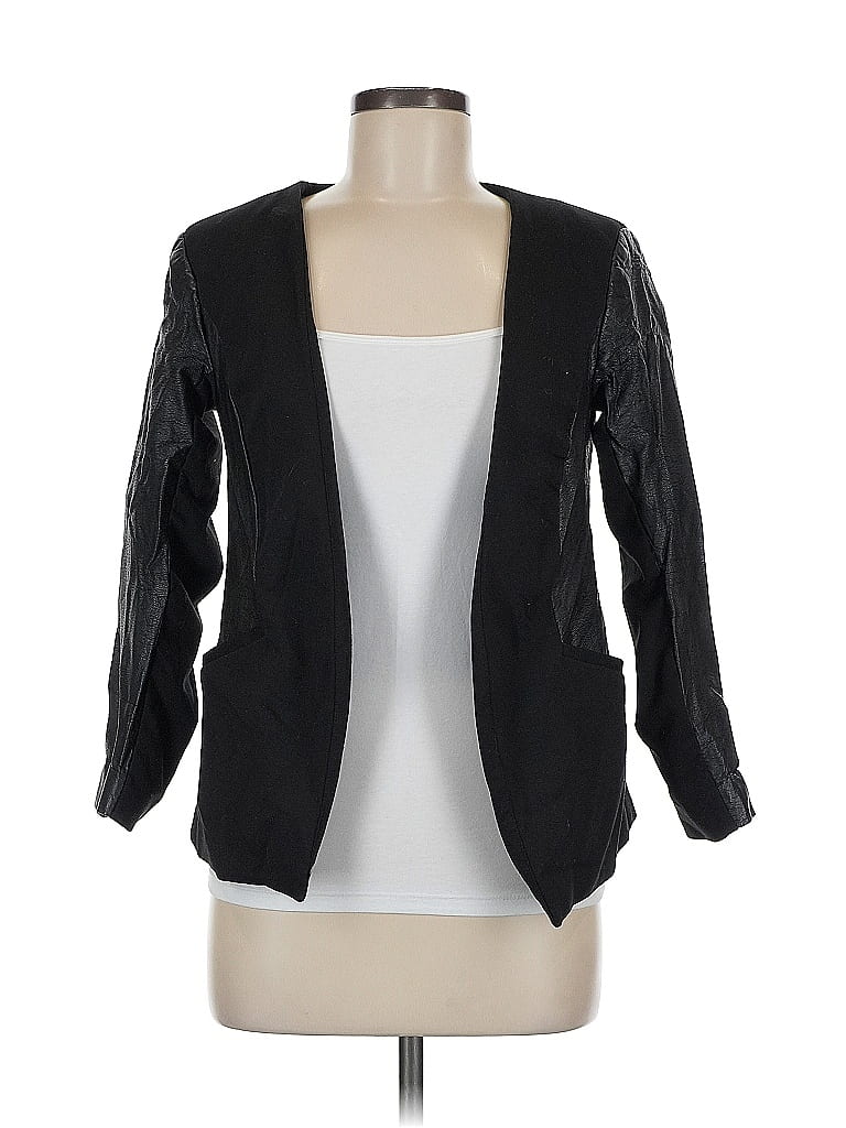 Pre-owned H&m Blazer Jacket In Black