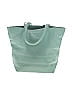Onna Ehrlich 100% Leather Solid Green Teal Leather Shoulder Bag One size - photo 3