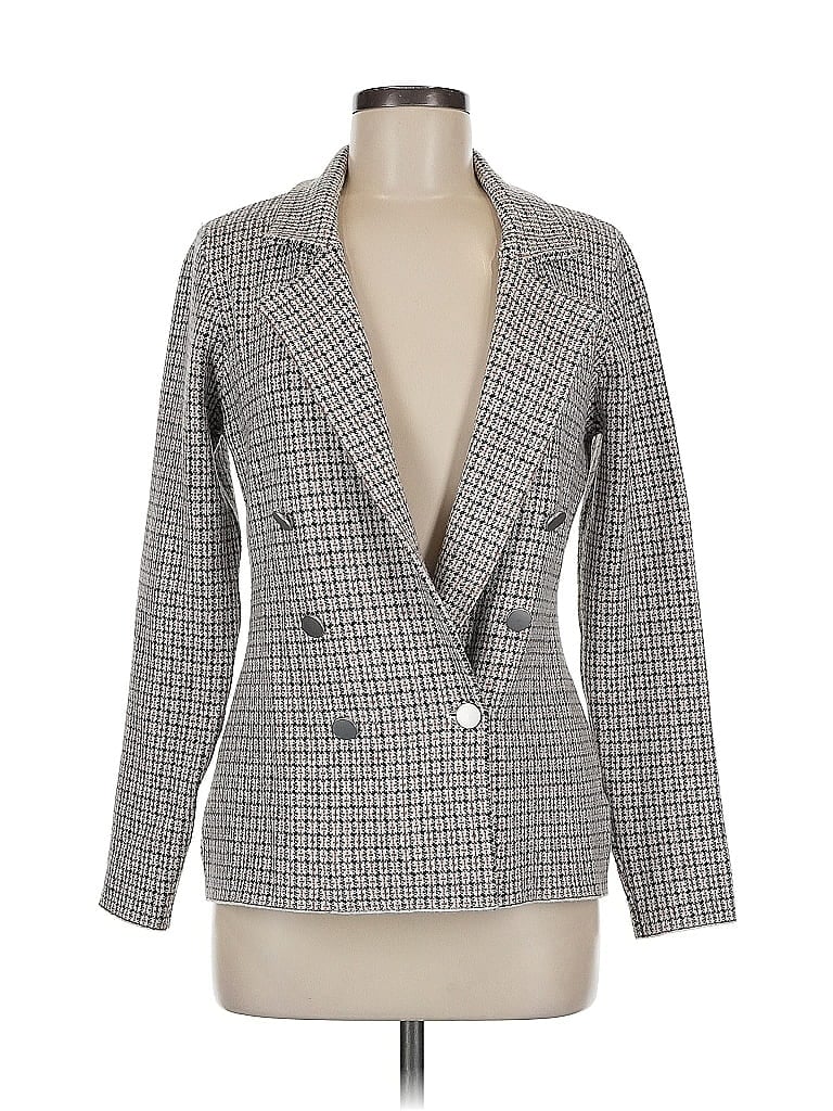 Pre-owned Max Studio Blazer Jacket In Gray