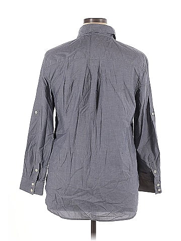 Ann Taylor 3/4 Sleeve Button-Down Shirt (view 2)