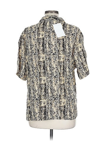 Christie & Jill Bohemian Black and Beige Patterned Shirt (view 2)