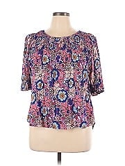 Terra & Sky Short Sleeve Blouse