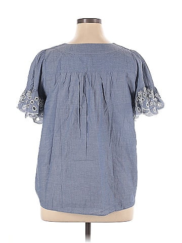 Isaac Mizrahi LIVE! Short Sleeve Blouse (view 2)