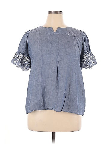 Isaac Mizrahi LIVE! Short Sleeve Blouse (view 1)