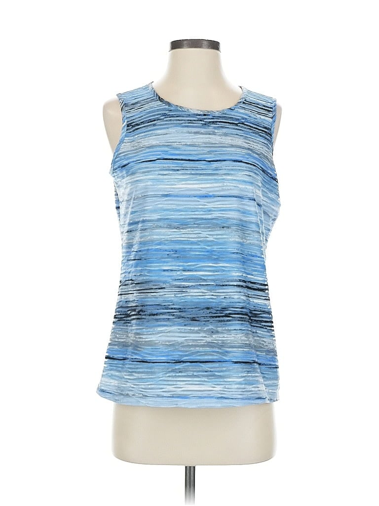 Kasper Blue Sleeveless Top Size S - photo 1