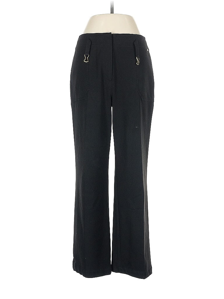 St. John Sport Solid Black Dress Pants Size 6 - photo 1