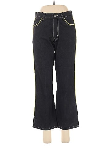 Mechant Black Jeans with Yellow Trim (view 1)