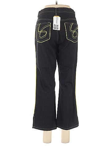 Mechant Black Jeans with Yellow Trim (view 2)