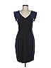 Black Halo Color Block Black Cocktail Dress Size 8 - photo 1
