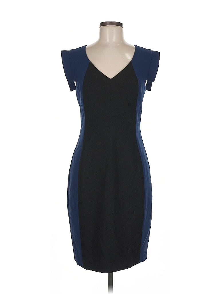 Black Halo Color Block Black Cocktail Dress Size 8 - photo 1