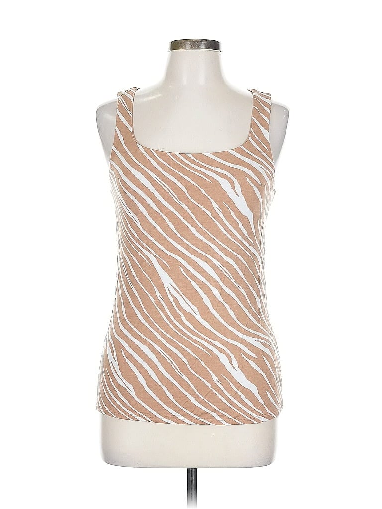 Pre-owned Maurices Tank Top Brown Halter Neckline Tops