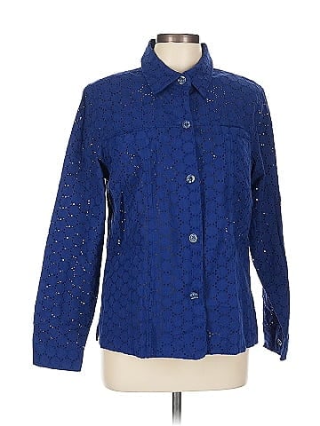 Tabi Blue Lace Long Sleeve Shirt (view 1)