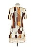 LOGO by Lori Goldstein Graphic Brown Casual Dress Size XS - photo 2