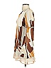 LOGO by Lori Goldstein Graphic Brown Casual Dress Size XS - photo 5