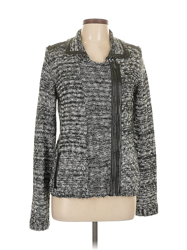 Mystree 100% Acrylic Gray Cardigan Size L - photo 1