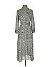 Alexia Admor 100% Polyester Print Gray Black Casual Dress Size 2 - photo 1