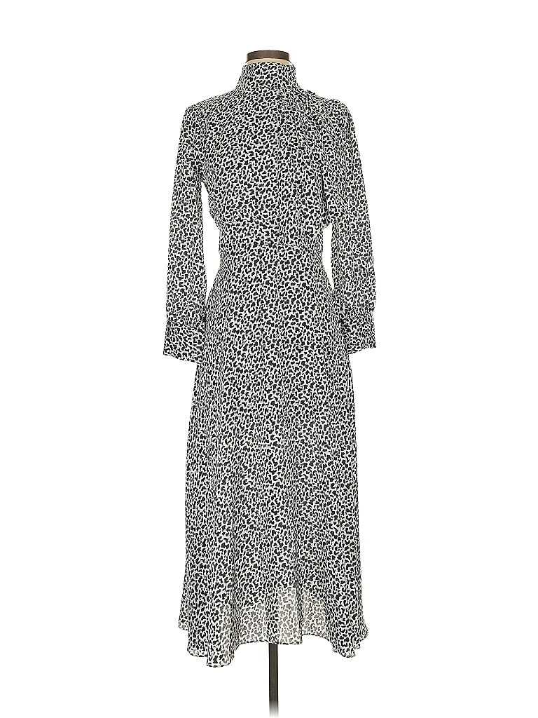 Alexia Admor 100% Polyester Print Gray Black Casual Dress Size 2 - photo 1