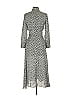 Alexia Admor 100% Polyester Print Gray Black Casual Dress Size 2 - photo 2