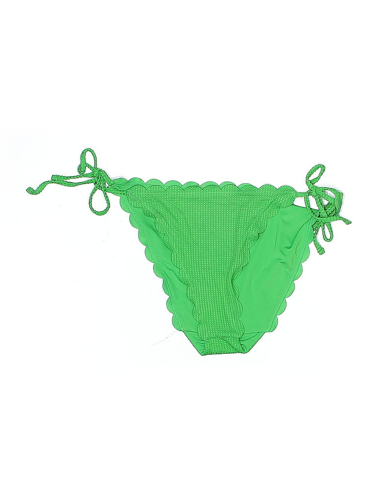 Pre-owned Aerie Swimsuit Bottoms In Green