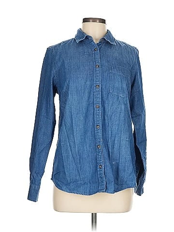 Tommy Hilfiger Blue Denim Long Sleeve Shirt (view 1)