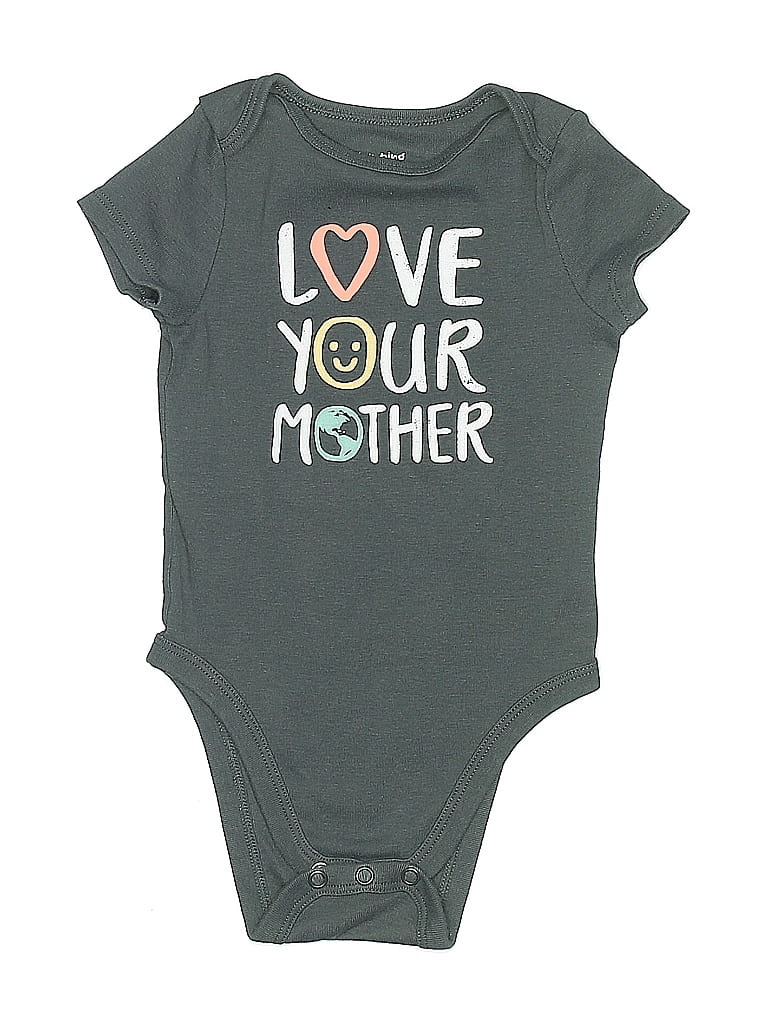 Jumping Beans Graphic Gray Short Sleeve Onesie 12-18 MO / 18 MO - photo 1
