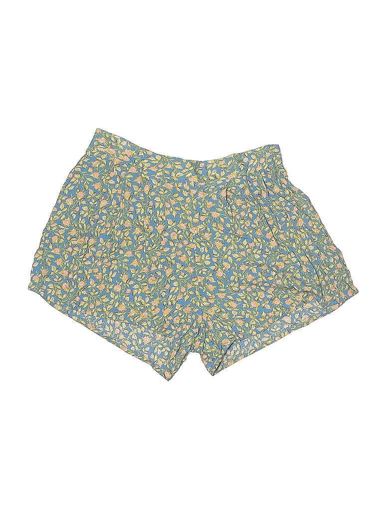 Billabong 100% Rayon Floral Blue Teal Shorts Size S - photo 1