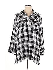 Umgee 3/4 Sleeve Button Down Shirt