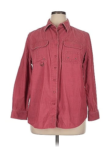Lauren by Ralph Lauren 3/4 Sleeve Button-Down Shirt (view 1)
