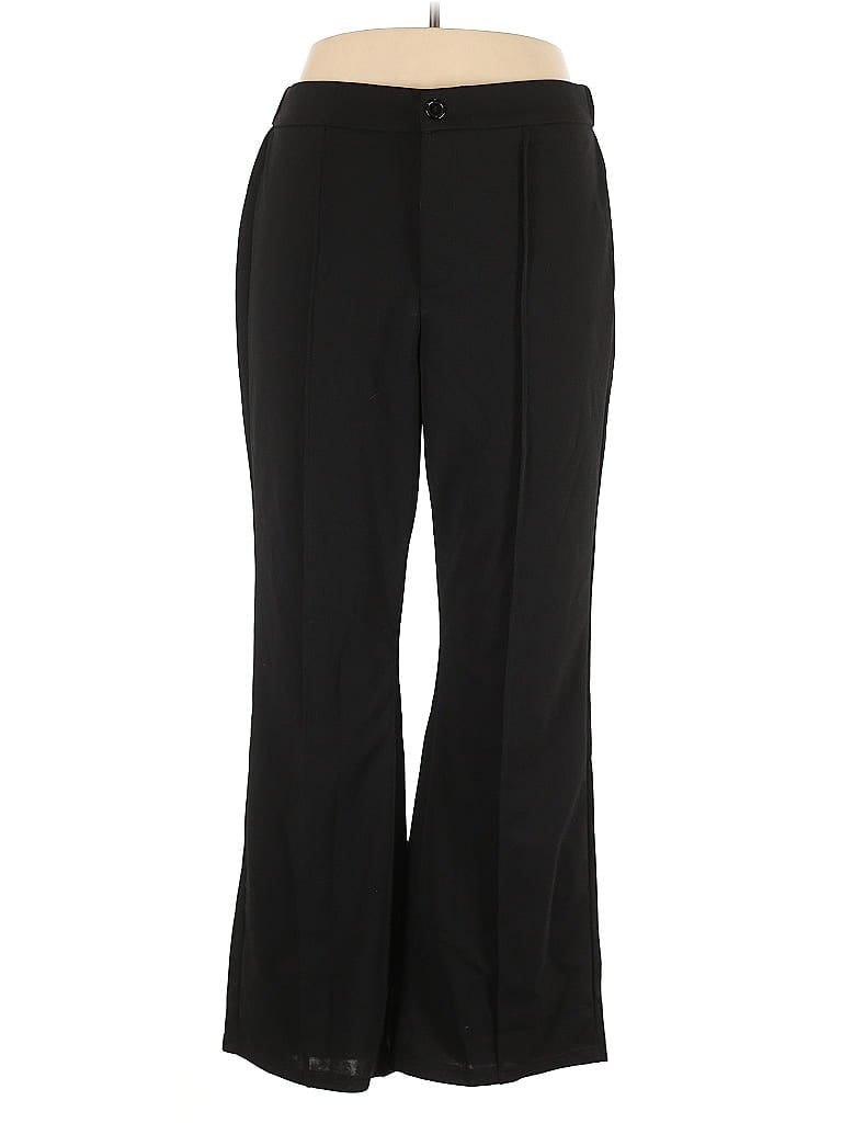 Pre-owned Shein Curve Dress Pants In Black