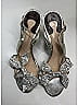 Chloé Stars Silver Sequin Bow Sandals Size EU 37 1/2 - photo 6