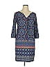Suite 7 Paisley Blue Casual Dress Size 14 (petite) - photo 1