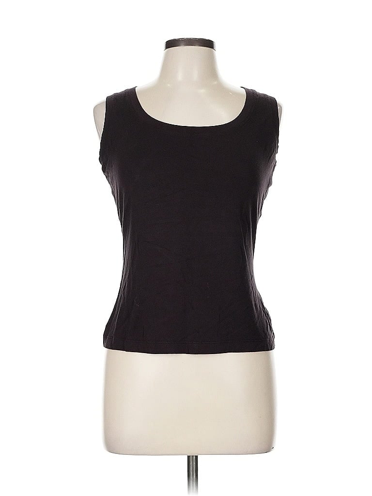 St. John Black Sleeveless T-Shirt Size M - photo 1