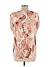 Soma Tan Short Sleeve Blouse Size L - photo 2